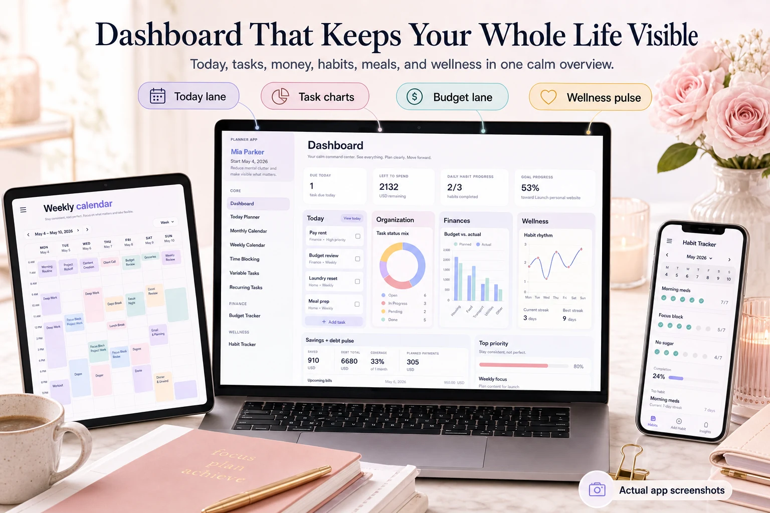 ADHD Planner App screen 1