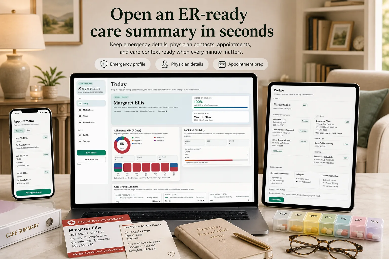 Caregiver Elder Care Planner App screen 4