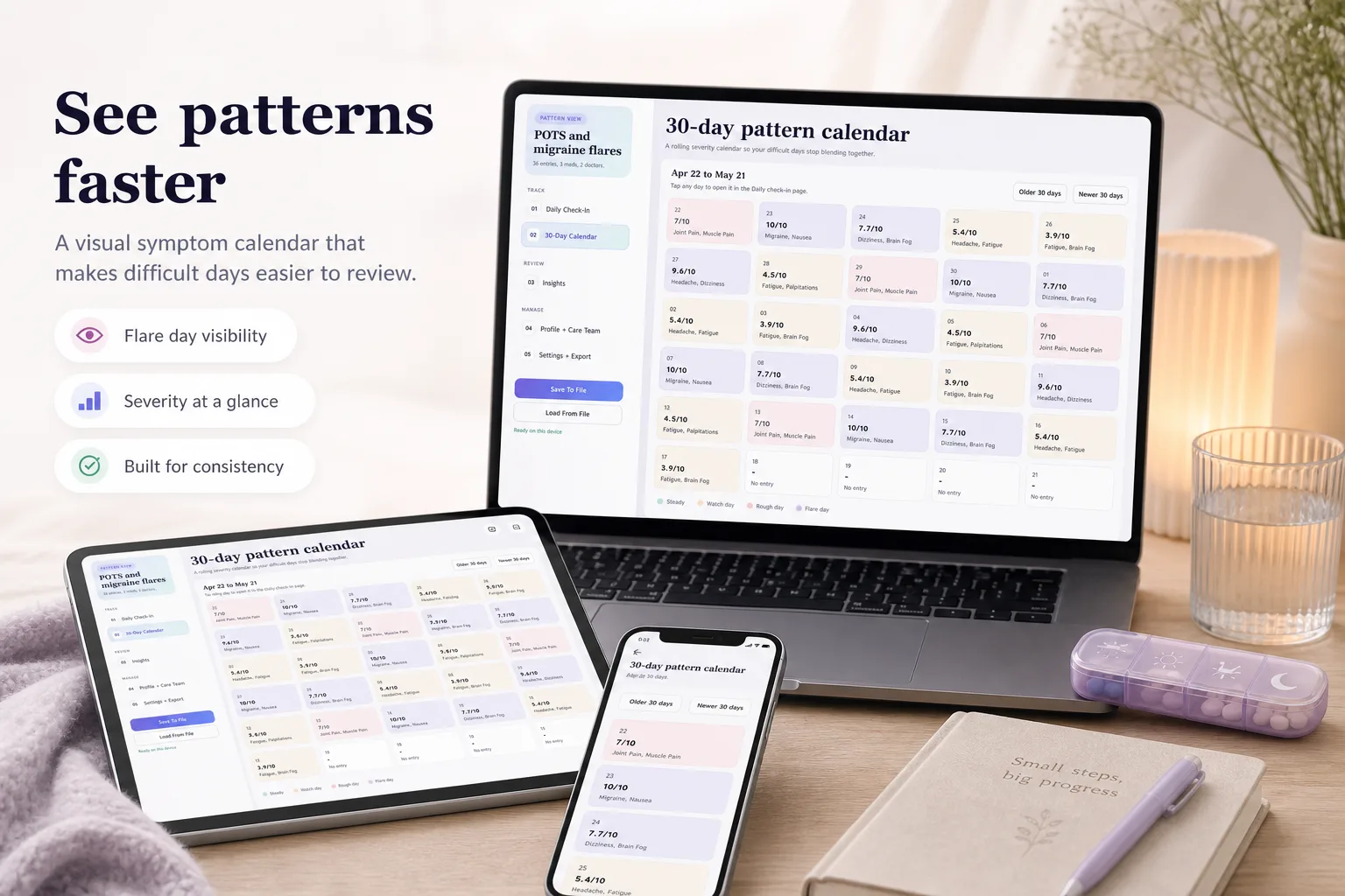 Chronic Illness Symptom Tracker App screen 2