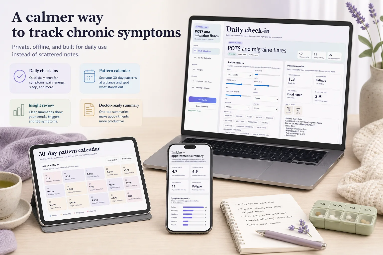 Chronic Illness Symptom Tracker App screen 4