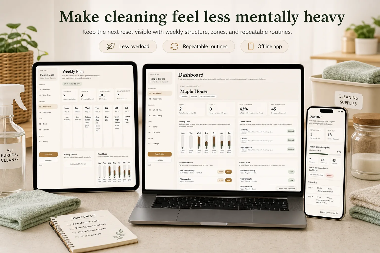 Cleaning Schedule Declutter App screen 3