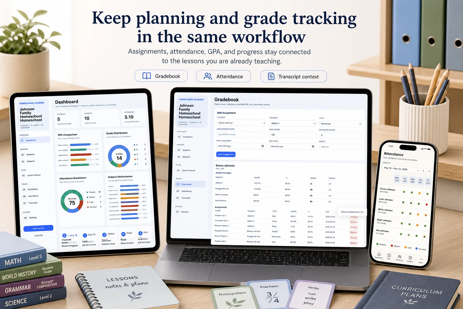 Homeschool Planner App screen 3