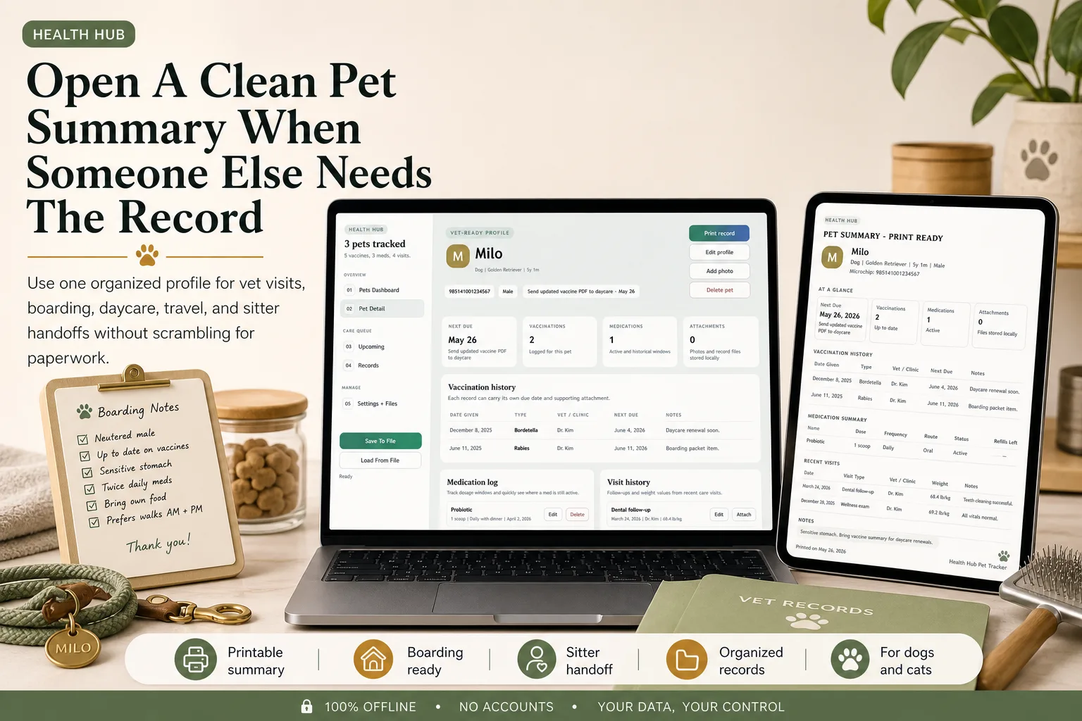 Pet Health Vaccination Tracker App screen 4