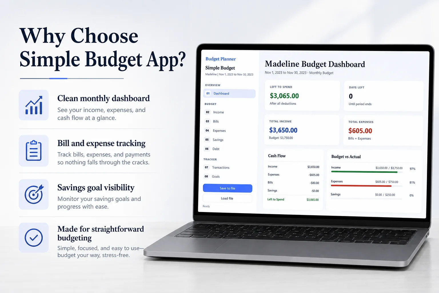 Simple Budget App screen 4