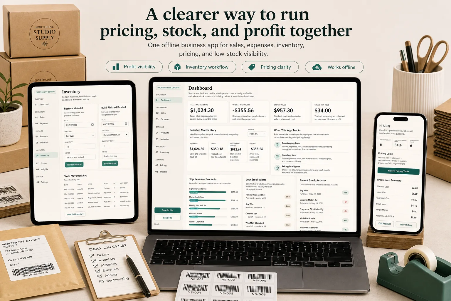 Small Business Bookkeeping Inventory App screen 4