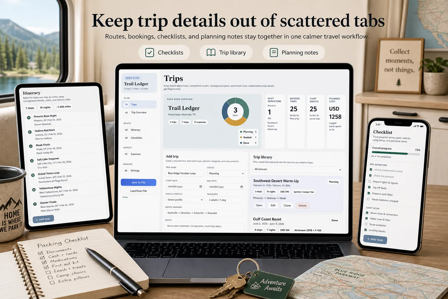 Travel RV Trip Planner App screen 3