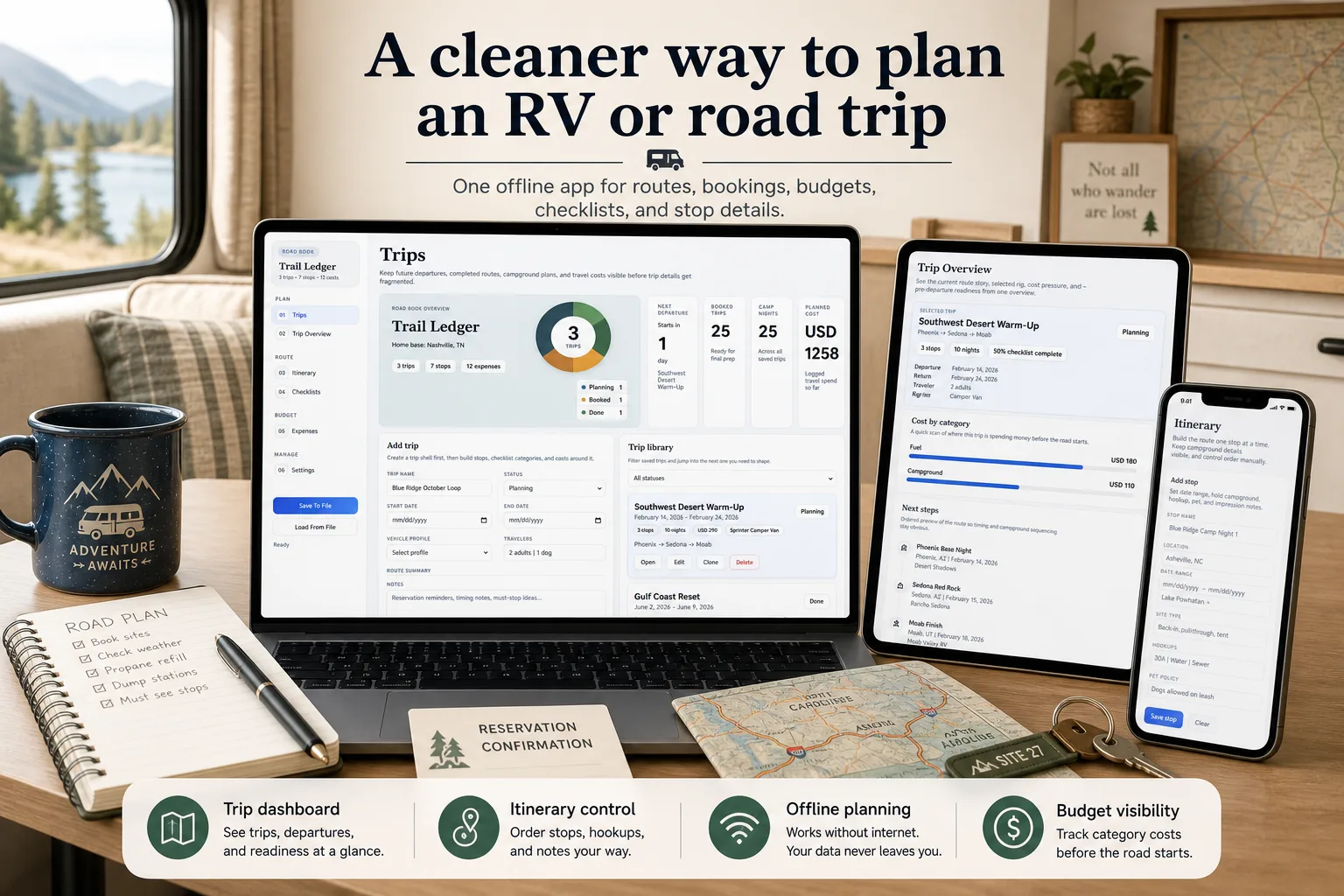 Travel RV Trip Planner App screen 4