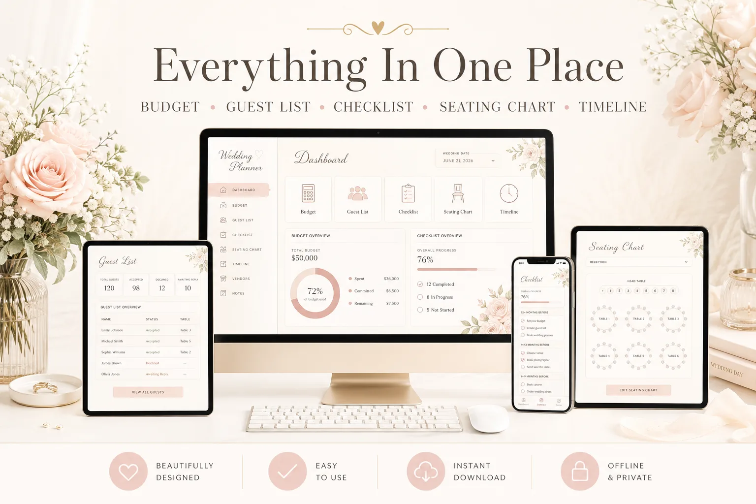 Wedding Planner App screen 1