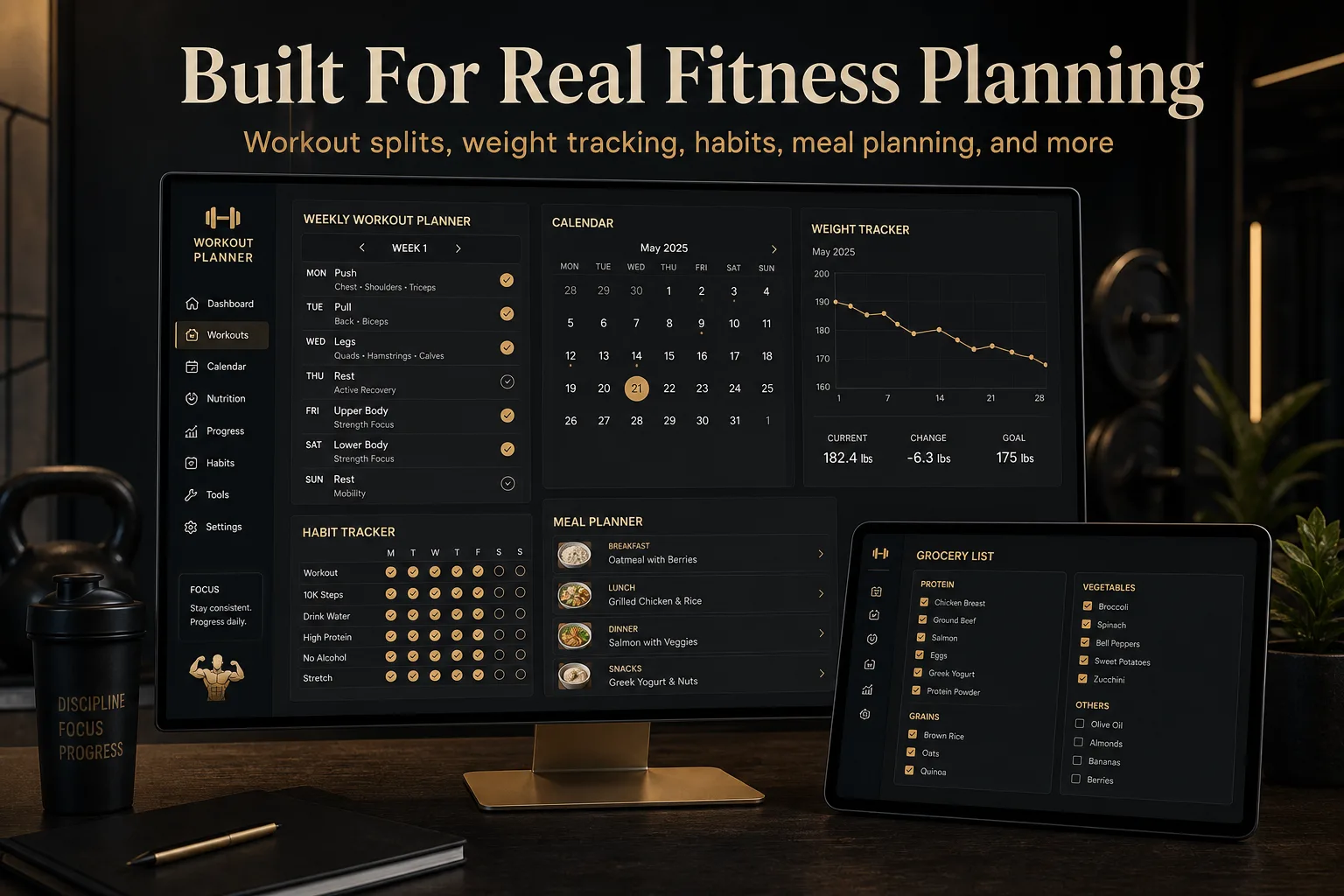 Workout Planner App screen 2