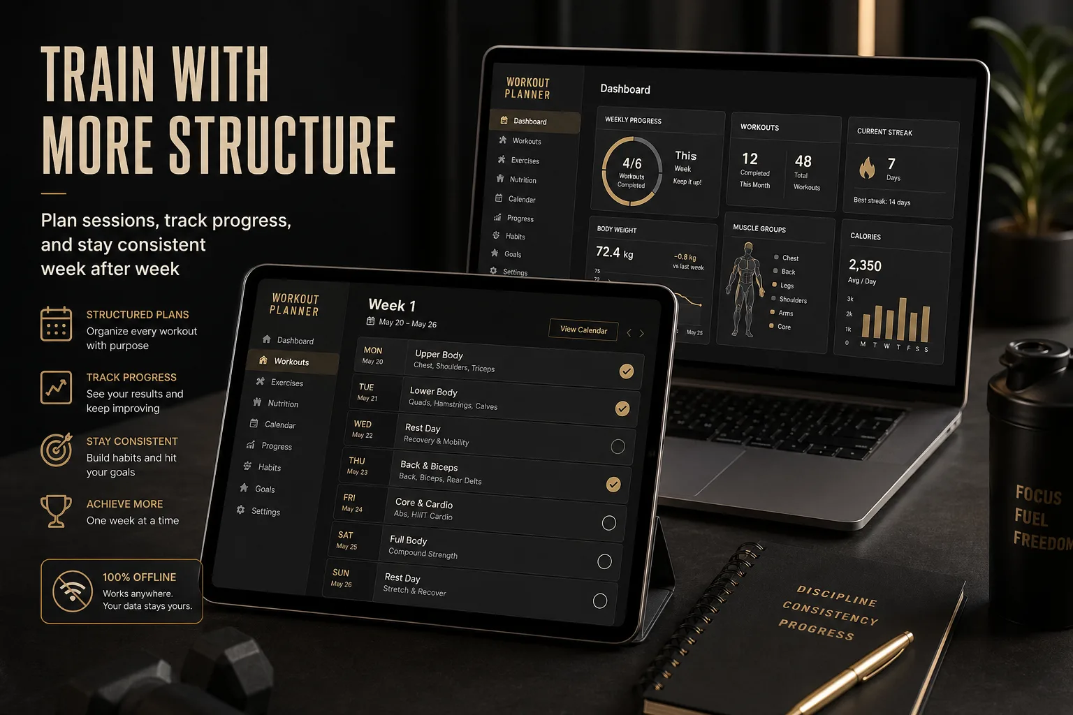 Workout Planner App screen 3